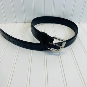 Black Leather Western Belt Sz 32 Style 1011